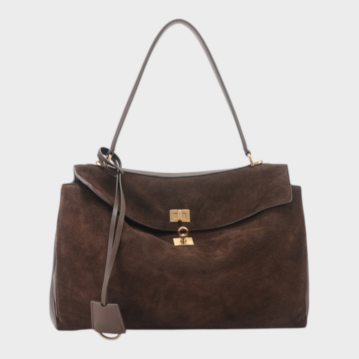 Leather Handbag Women - Minimalist Soft Genuine Leather Shoulder Bag