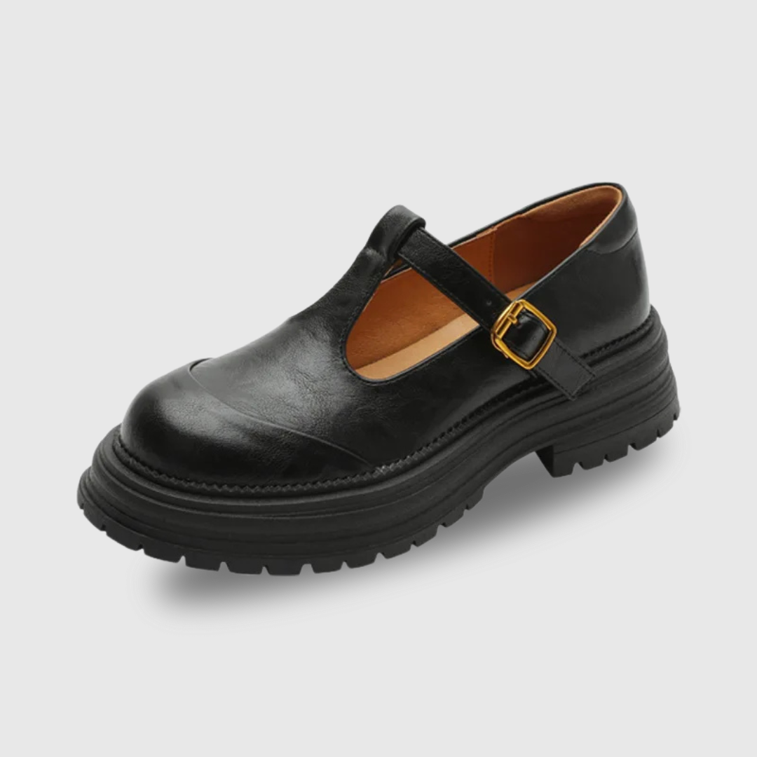 T-Bar Mary Jane Flats - Classic Comfortable Shoes for Women