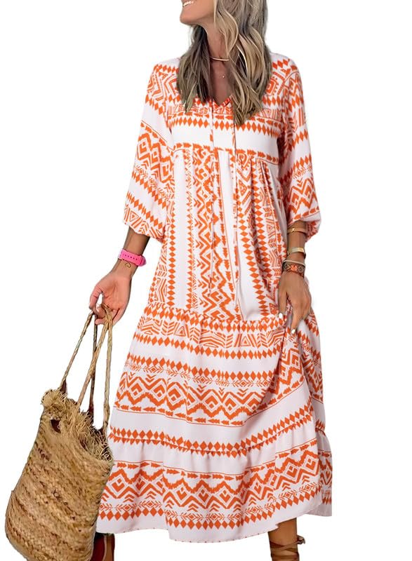 Floral Maxi Dress for Women | Boho Style Long Dress