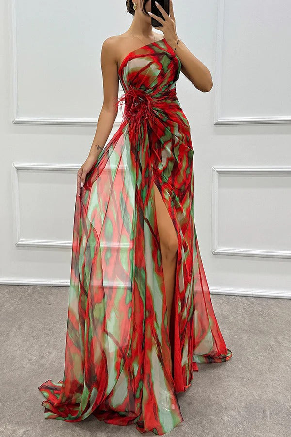 Draped Dress for Women - Vibrant Elegant Everyday Style