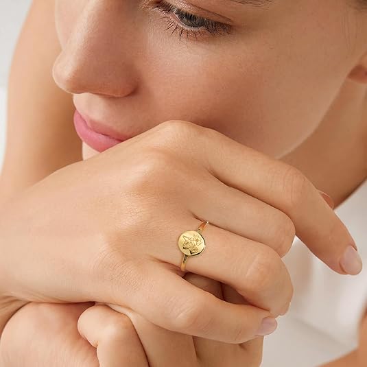 Gold Statement Ring | Roselina Vescovo Designer Jewelry