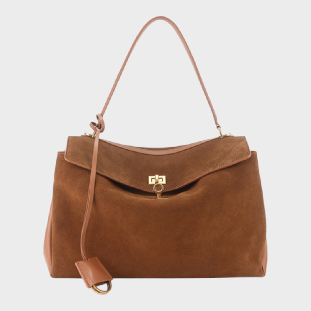 Leather Handbag Women - Minimalist Soft Genuine Leather Shoulder Bag