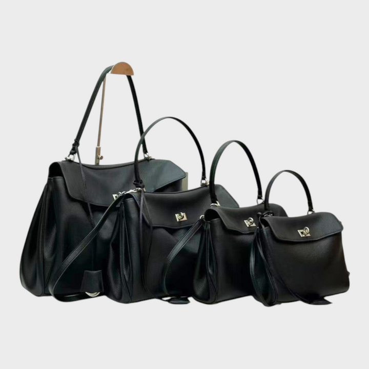 Leather Handbag Women - Minimalist Soft Genuine Leather Shoulder Bag