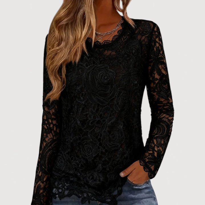 Lace Detail Top for Women | Elegant Casual Blouse