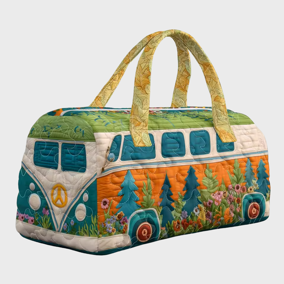 Quilted Weekend Travel Bag for Women - Soft Overnight Tote