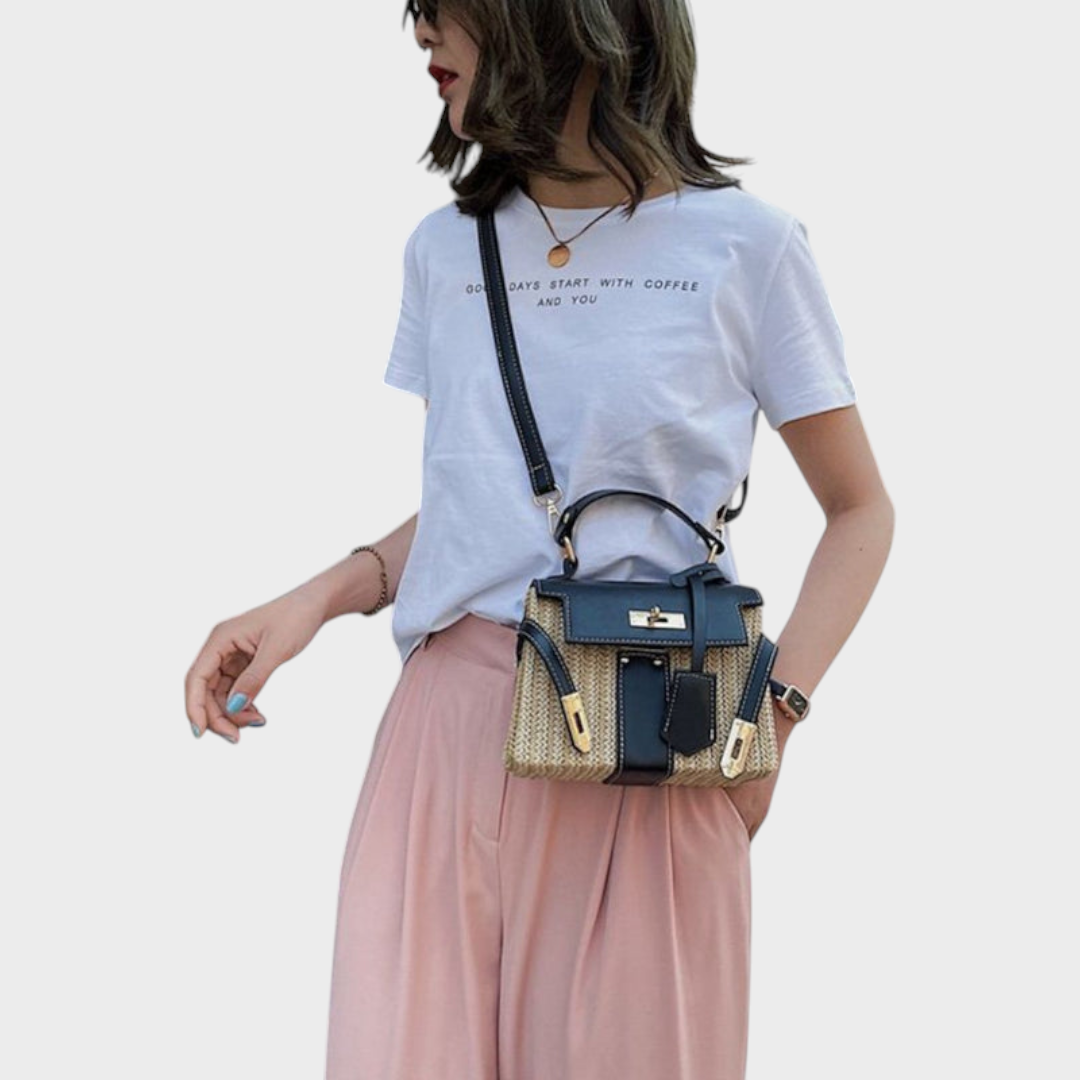 Elegant Leather Handbag for Women - Timeless Structured Purse