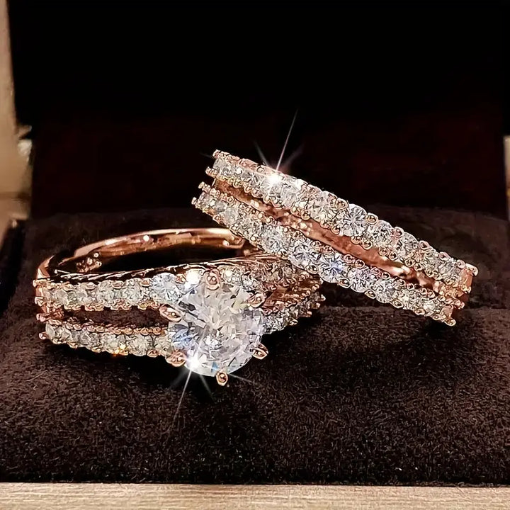 Gold Ring Set for Women | Stackable Minimalist Bands