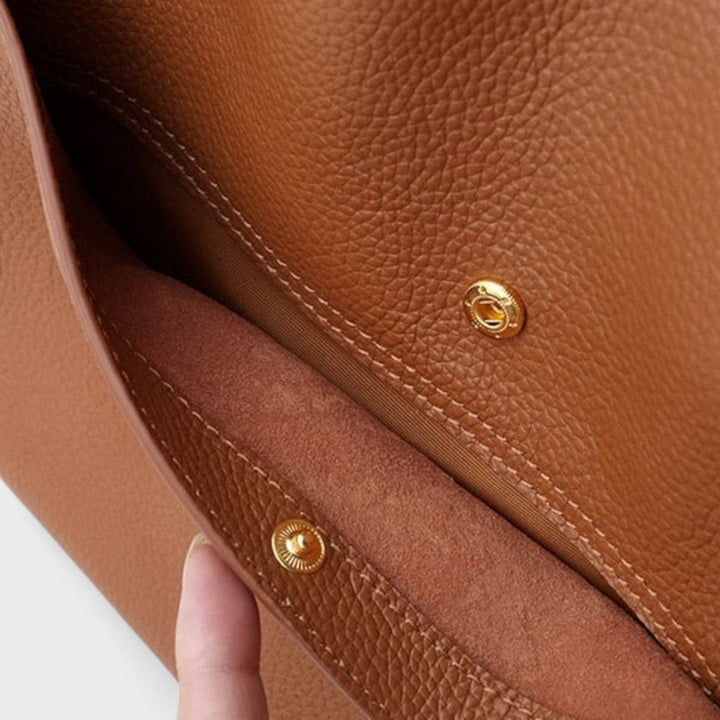 Genuine Leather Shoulder Bag for Women - Classic Everyday Tote