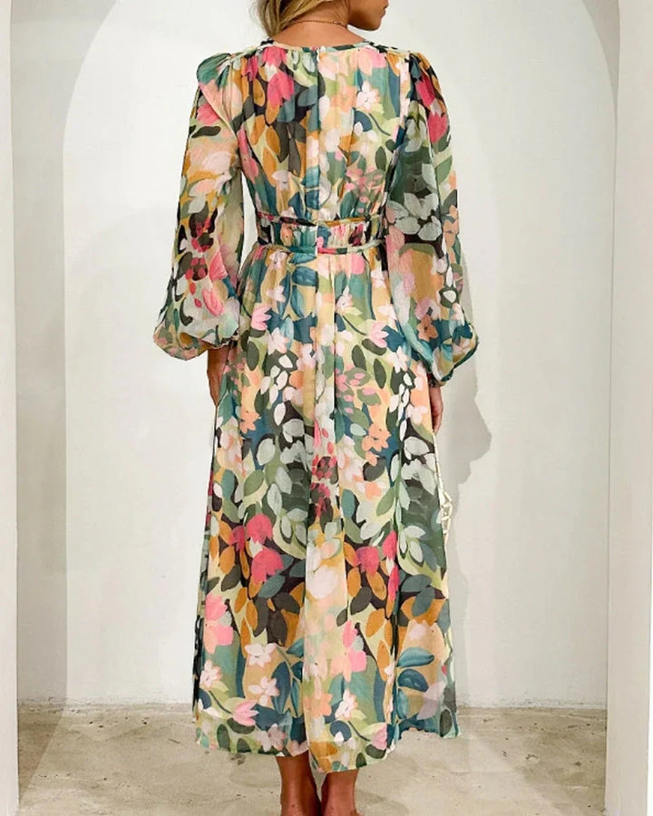 Pink Maxi Dress - Bohemian Flowy Dress for Women