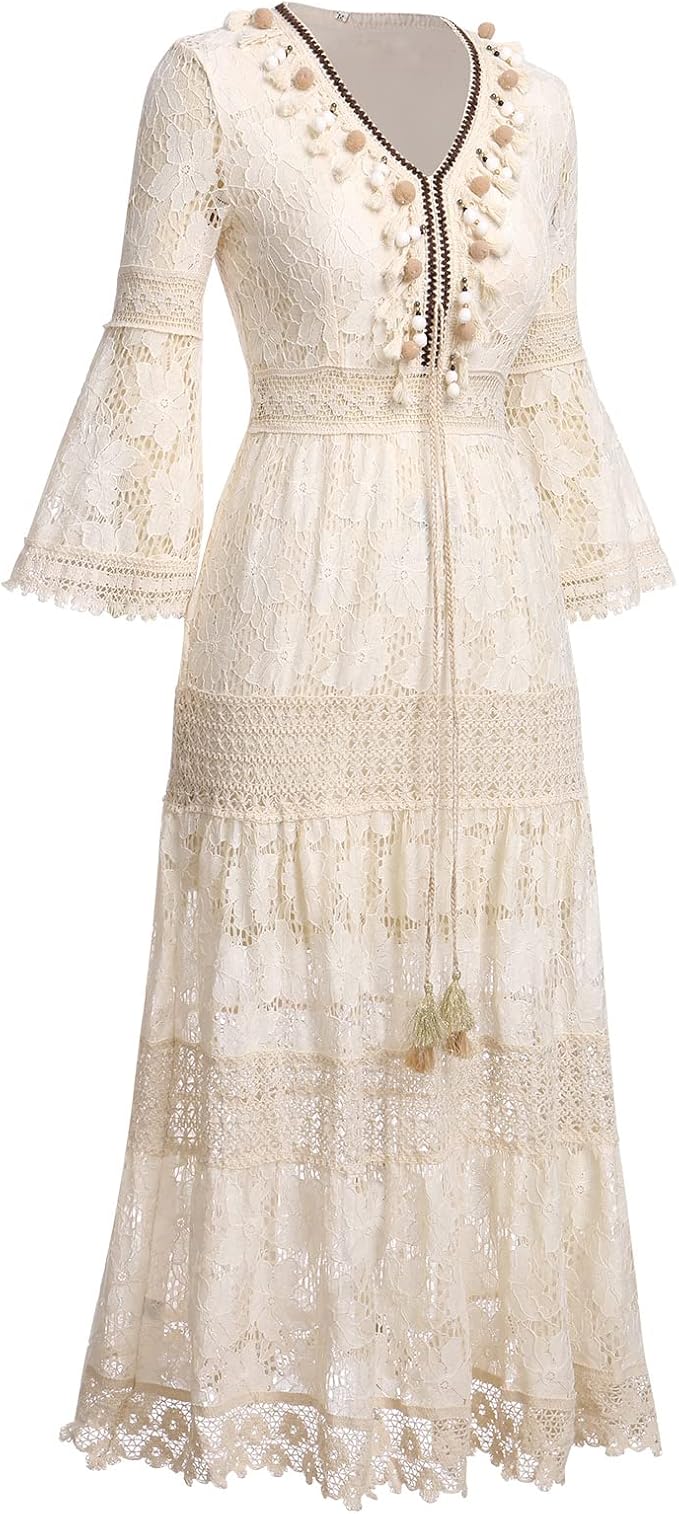 Boho Lace Dress for Women - Timeless Elegant Style