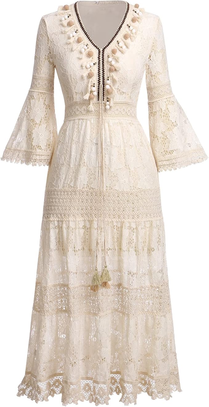 Boho Lace Dress for Women - Timeless Elegant Style