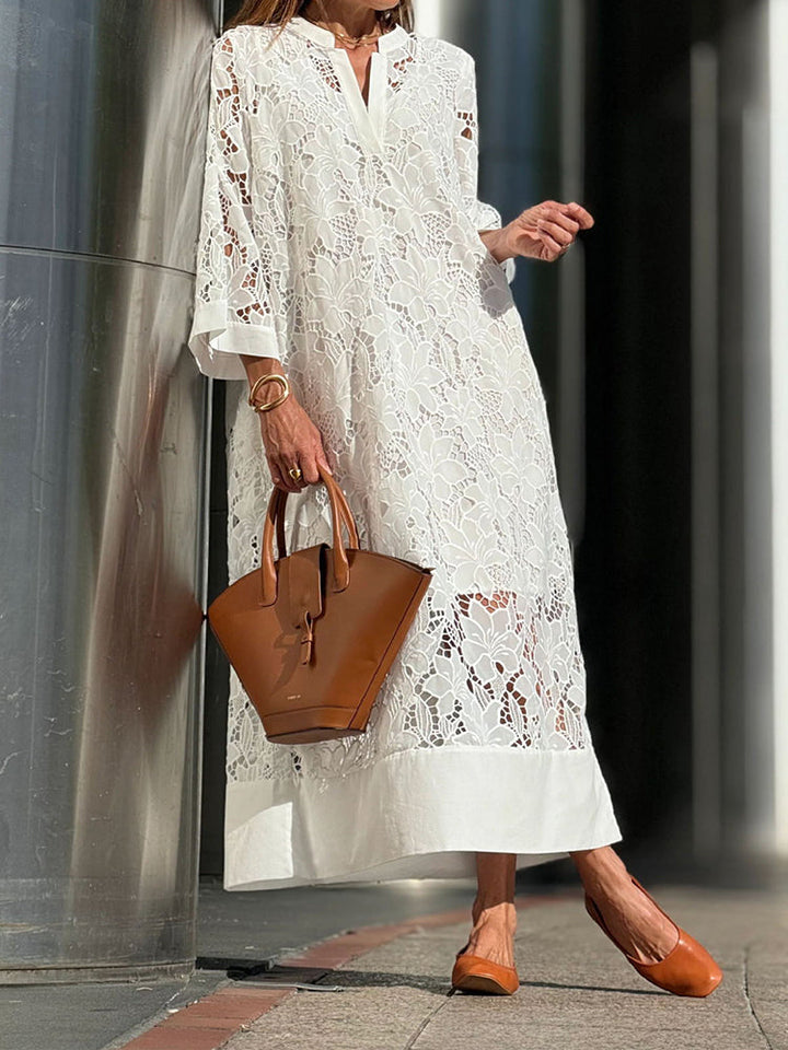 Lace Maxi Dress for Women - Comfortable Elegant Casual Dress