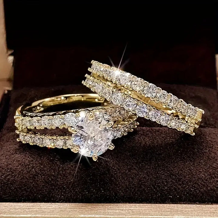 Gold Ring Set for Women | Stackable Minimalist Bands