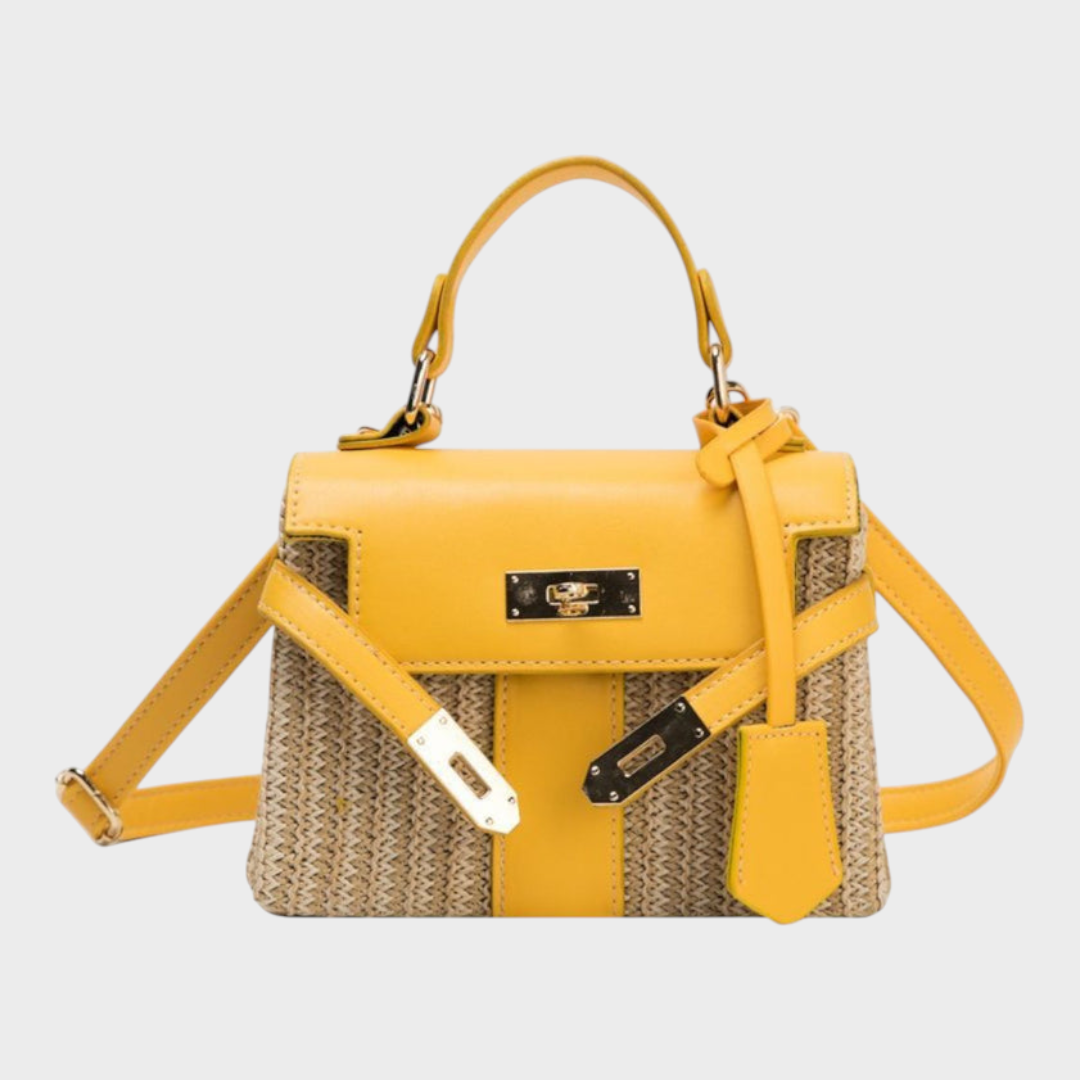 Elegant Leather Handbag for Women - Timeless Structured Purse