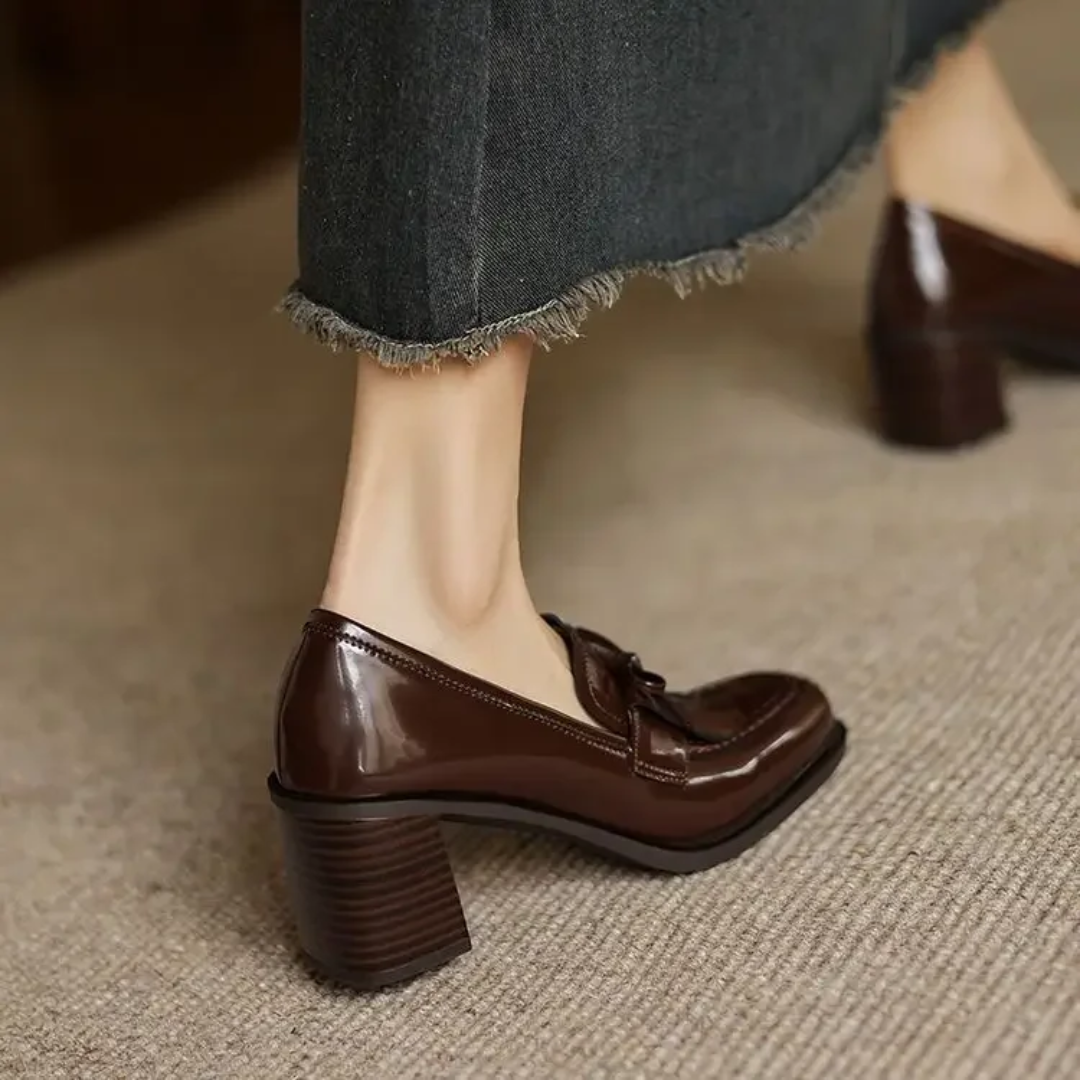 Loafer Pumps for Women - Classic Low Heel Comfort Shoes