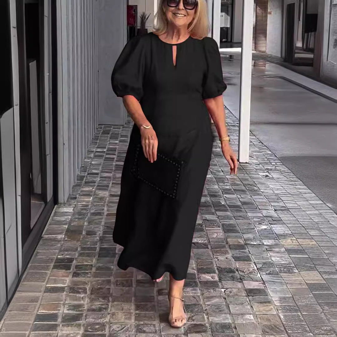 Elegant Puff Sleeve Dress for Women