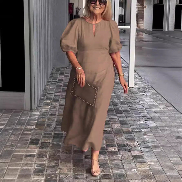 Elegant Puff Sleeve Dress for Women