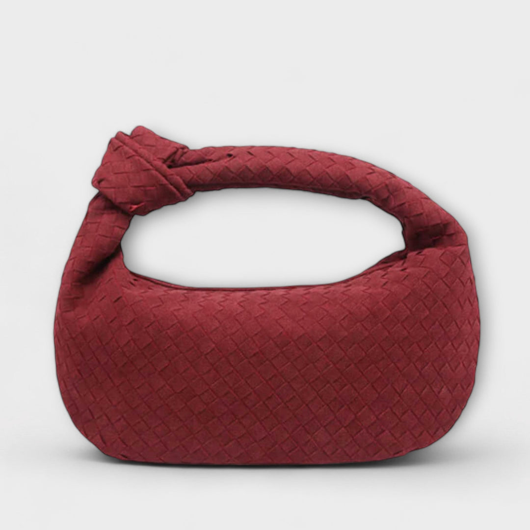 Large Woven Tote Bag for Women with Knot Detail