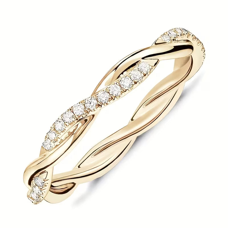 Gold Accent Ring | Modern Minimalist Statement Ring for Women