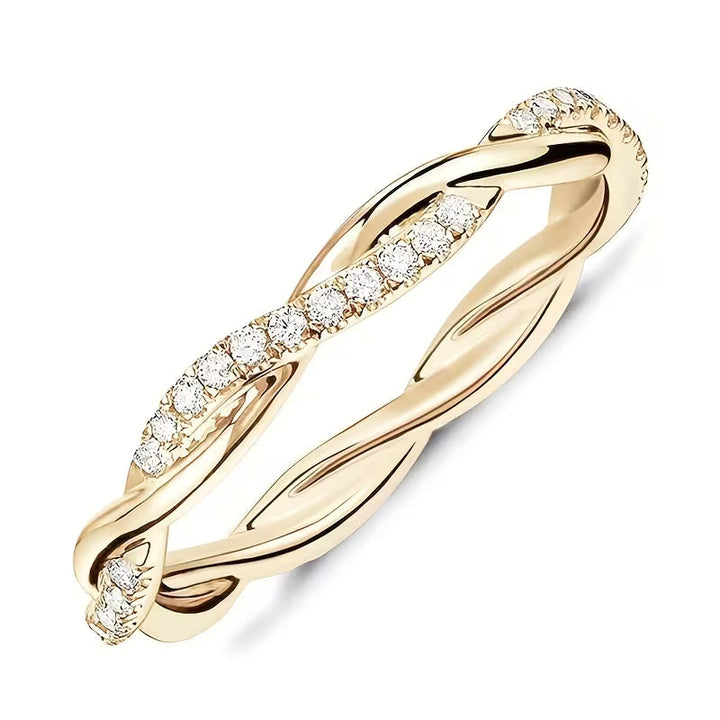 Gold Accent Ring | Modern Minimalist Statement Ring for Women