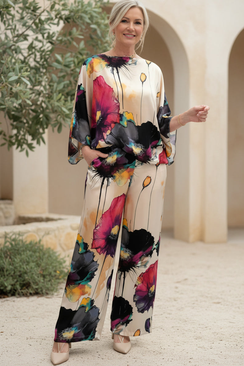 Colorful Two Piece Set - Vibrant Matching Outfit for Women