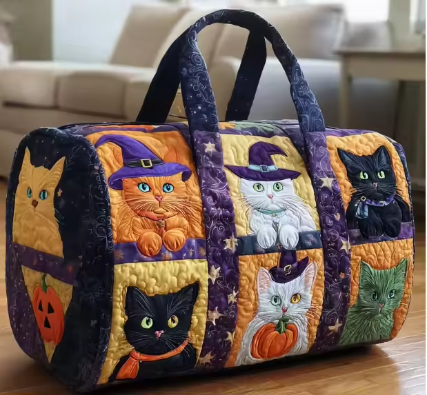 Quilted Weekend Travel Bag for Women - Soft Overnight Duffle