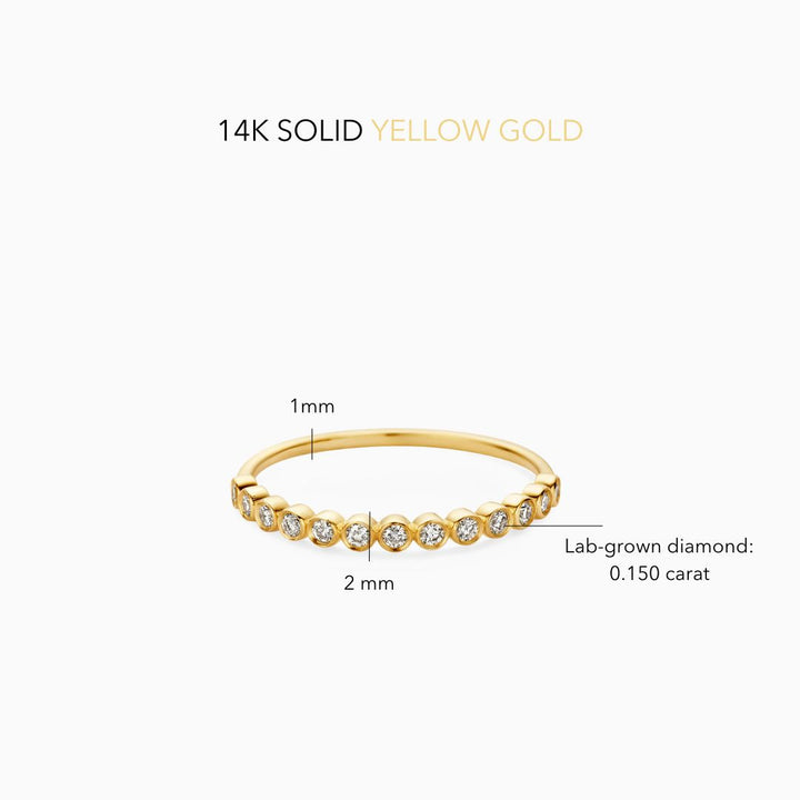 Gold Bubble Ring - Textured Statement Ring for Women