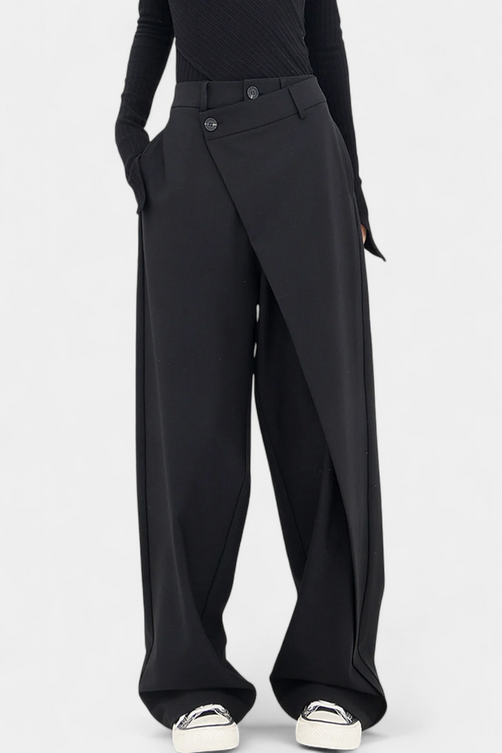 High Waisted Straight Leg Trousers for Women | Oaklyn Pants