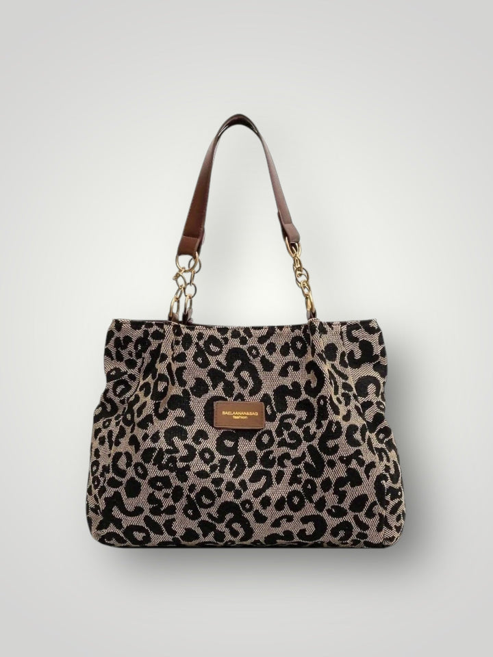 Leopard Print Tote Bag - Spacious Everyday Carryall