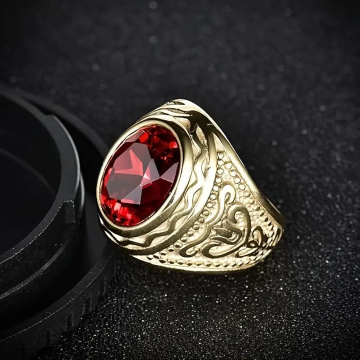 Gold Statement Ring | Modern Sculptural Cocktail Ring