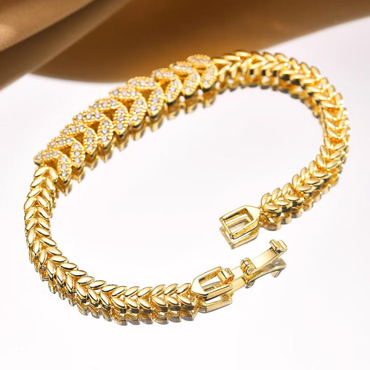 Tennis Bracelet Gold | Classic Everyday Jewelry for Women