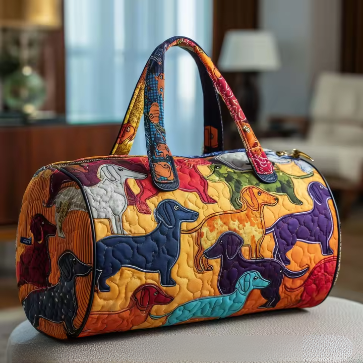Quilted Weekender Bag for Women - Soft Overnight Travel Tote
