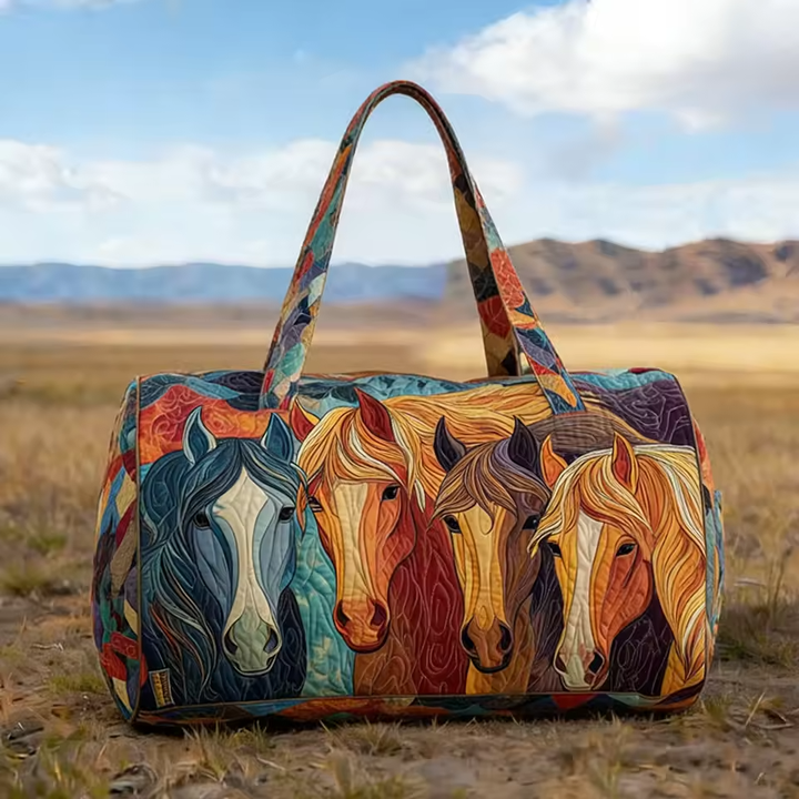 Quilted Weekender Bag for Women - Soft Travel Overnight Bag