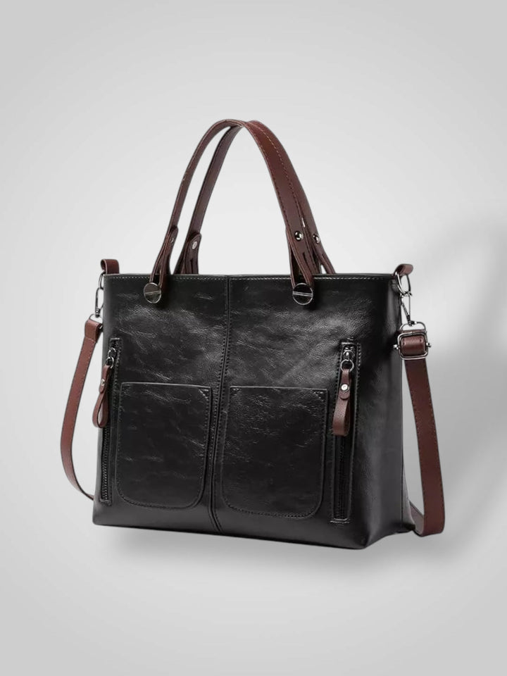 Leather Shoulder Bag Women | Classic Genuine Leather Handbag