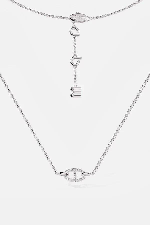 White Gold Necklace - Isla Marina Elegant Everyday Jewelry