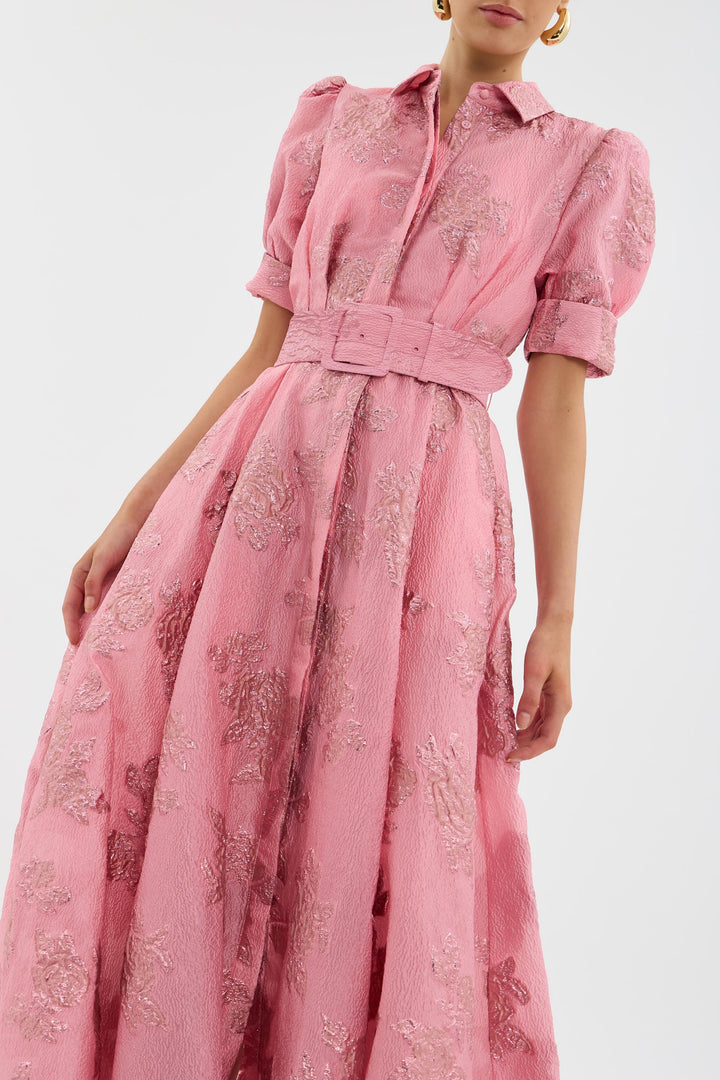 Puff Sleeve Dress for Women | Classic A-Line Midi Dress