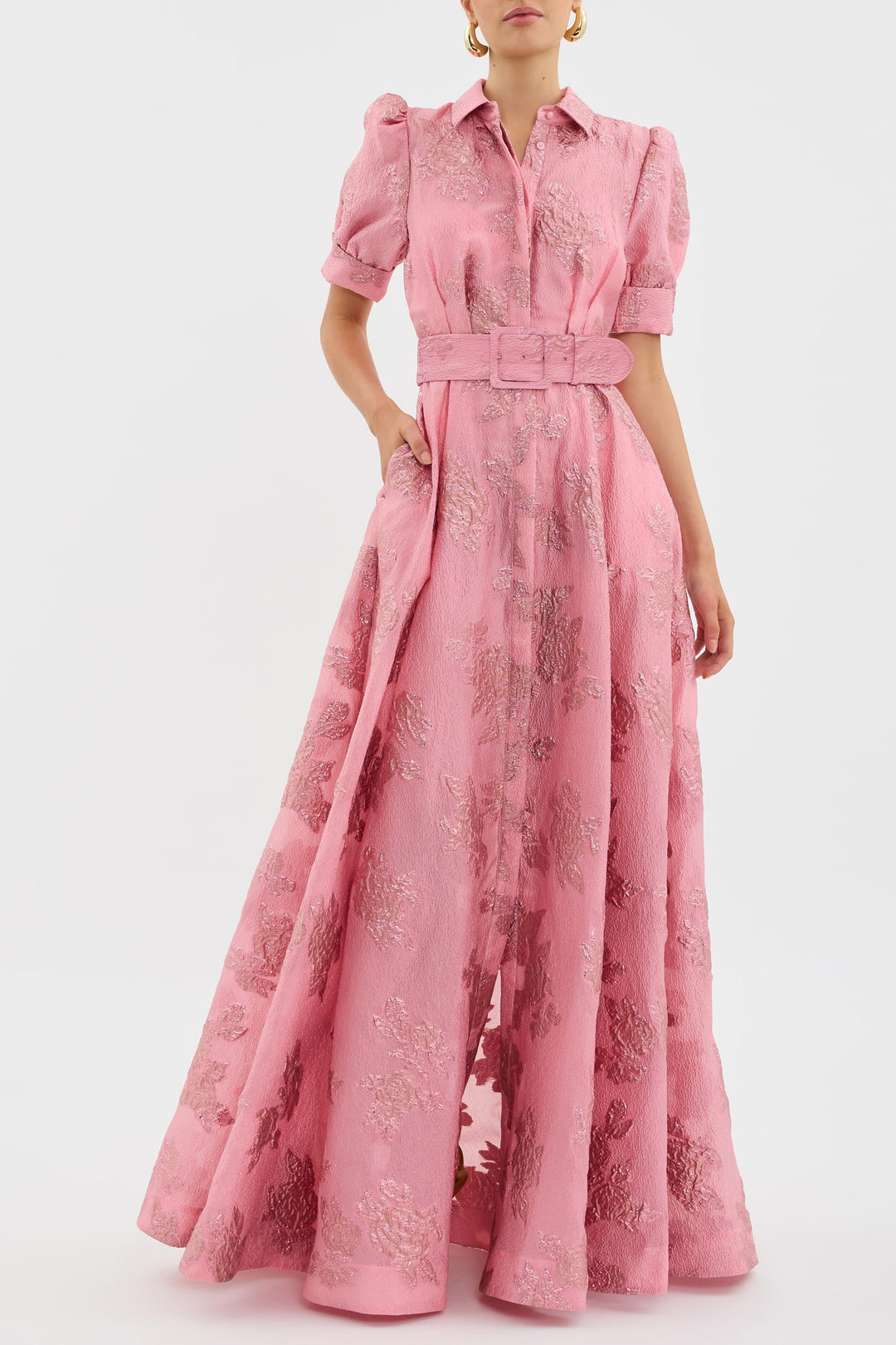 Puff Sleeve Dress for Women | Classic A-Line Midi Dress