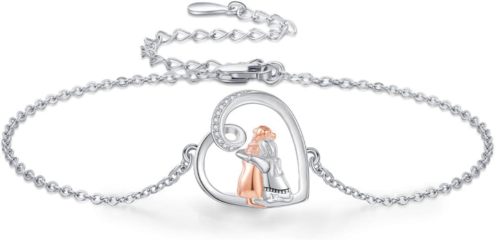 Dog Charm Bracelet Adjustable Gold Silver Pet Lover Gift