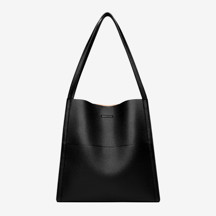 Genuine Leather Shoulder Bag for Women - Classic Everyday Tote