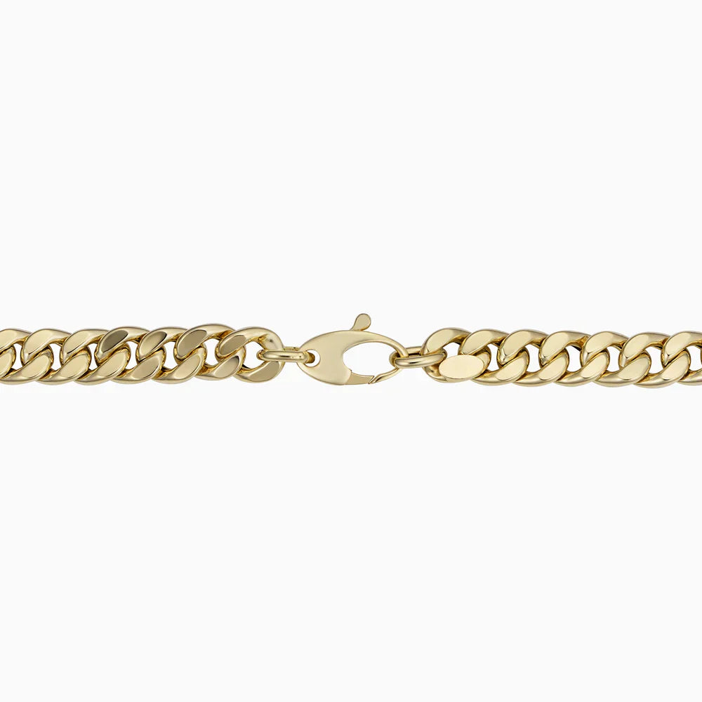 Cuban Link Bracelet in White Gold | Classic Chain Bracelet