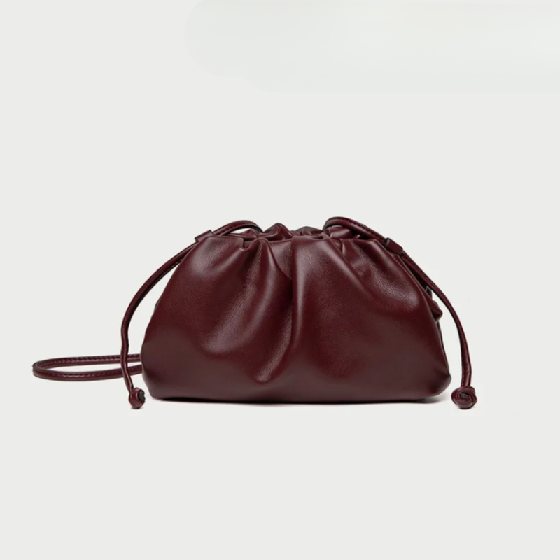 Hobo Shoulder Bag in Soft Vegan Leather - Convertible Crossbody