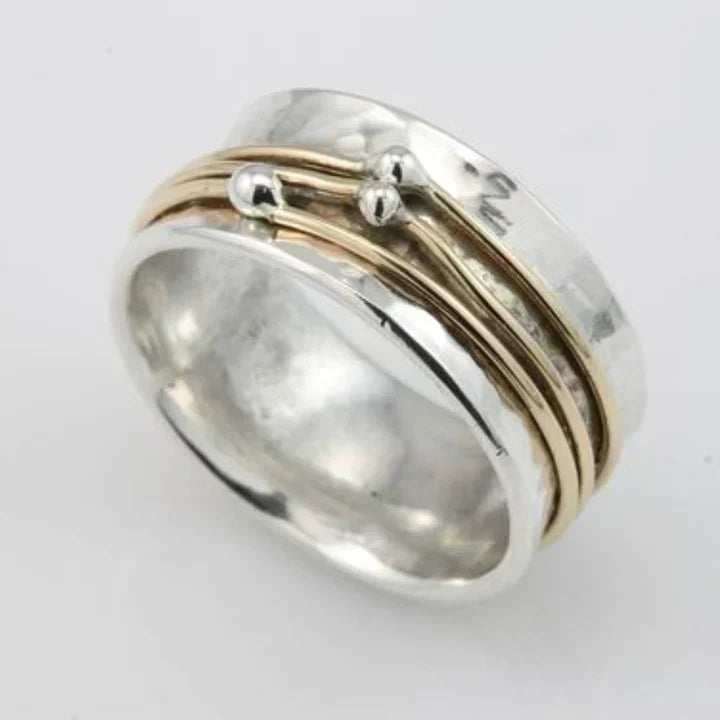 Mixed Metal Stacked Ring Set | Gold and Silver Layered Bands