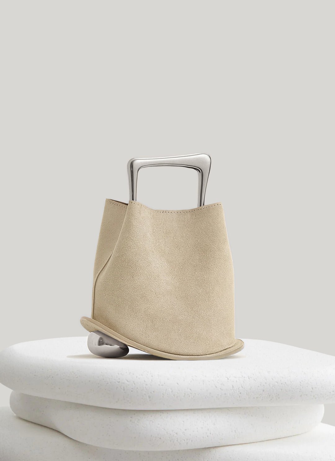 Suede Shoulder Bag with Adjustable Strap - Iconic Ozzy Style