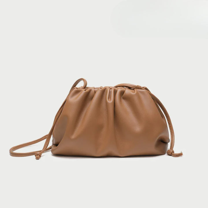 Hobo Shoulder Bag in Soft Vegan Leather - Convertible Crossbody