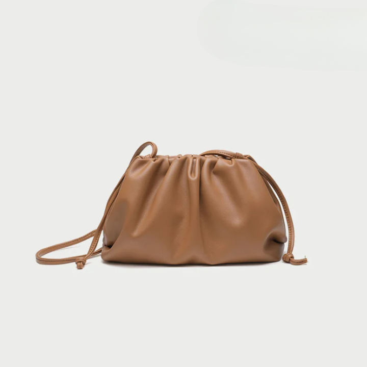 Hobo Shoulder Bag in Soft Vegan Leather - Convertible Crossbody