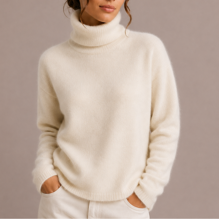 Women's Classic Turtleneck Sweater, Soft Knit