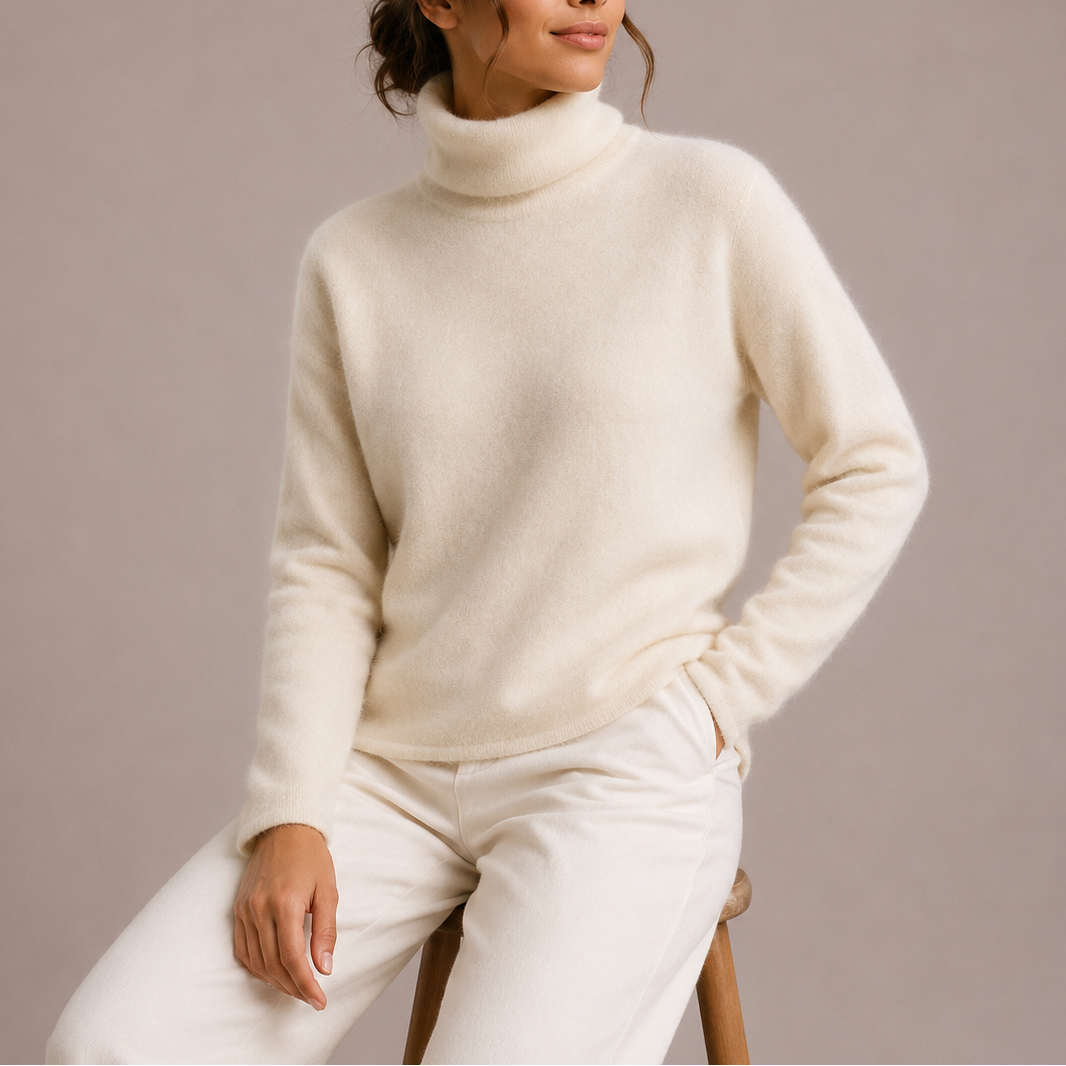 Women's Classic Turtleneck Sweater, Soft Knit