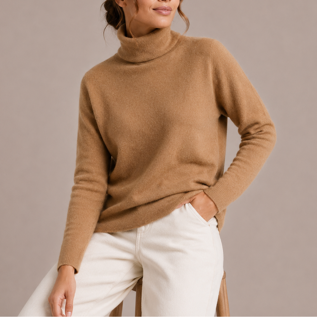 Women's Classic Turtleneck Sweater, Soft Knit