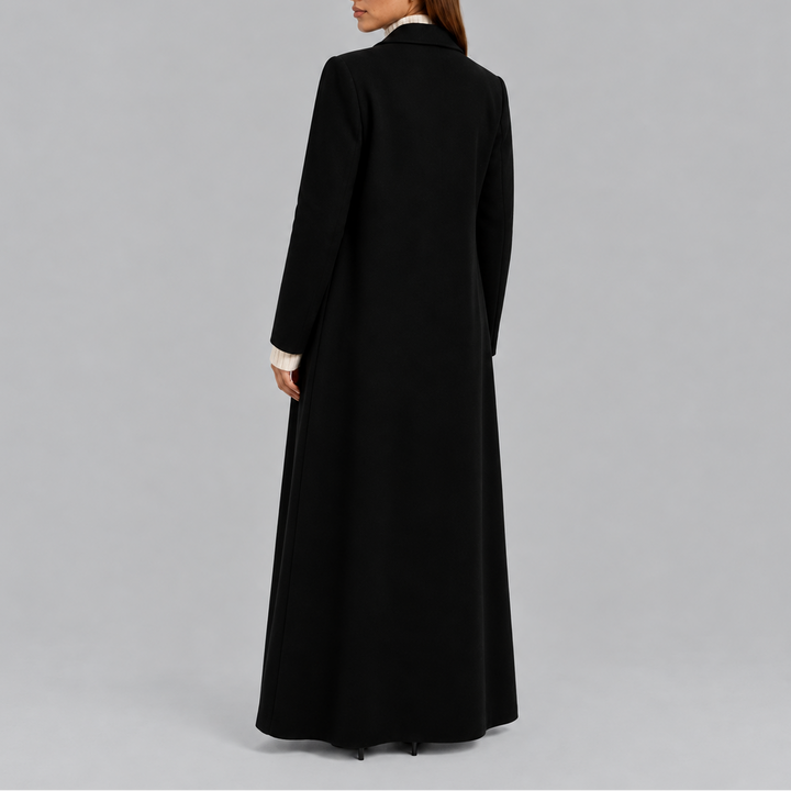 Women's Longline Double-Breasted Overcoat