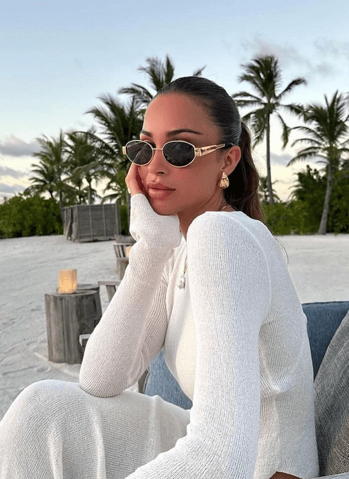 Women's Vintage Sunglasses - UV Protection Classic Frame
